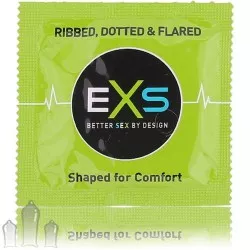 EXS Ribbed, Dotted & Flared kondoomid
