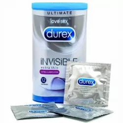 Durex Invisible Extra Lubricated kondoomid