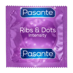 Pasante Ribs & Dots Intensity kondoomid Pasante Ribs & Dots Intensity