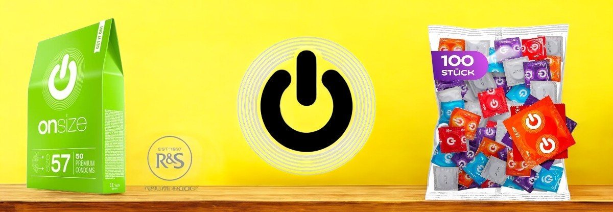 ON Natural kondoomid ON prekės ženklo puslapio iliustracija