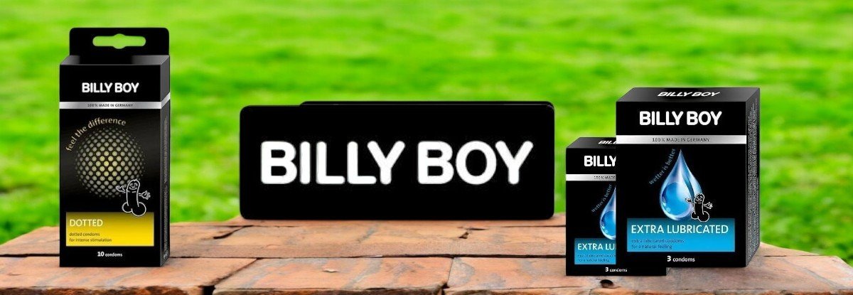 Billy Boy Extra Lubricated kondoomid Billy Boy prekės ženklo puslapio iliustracija