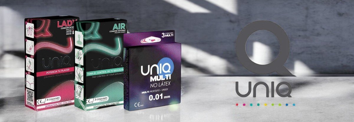 Uniq Air Female Condoms 3 tk. kondoomid Uniq condoms prekės ženklo puslapio iliustracija