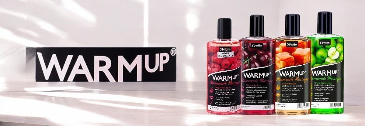 Strawberry massaažitooted Warm up prekės ženklo puslapio iliustracija Strawberry massaažitooted Warm up prekės ženklo puslapio iliustracija