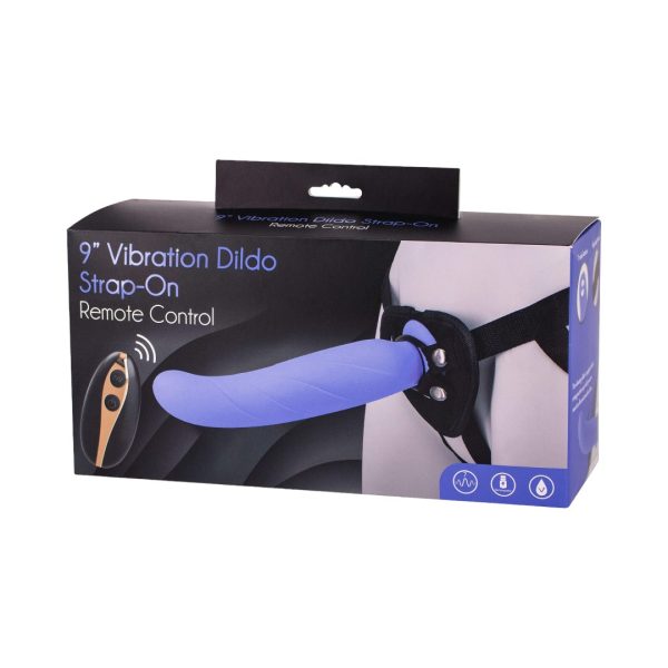 Remote Control Vibration Dildo 9 Strap-On dildod, fallod 1 Remote Control Vibration Dildo 9 Strap-On