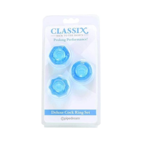 Classix Deluxe Cock Ring Set peeniserõngad ja hülsid 1 Classix Deluxe Cock Ring Set