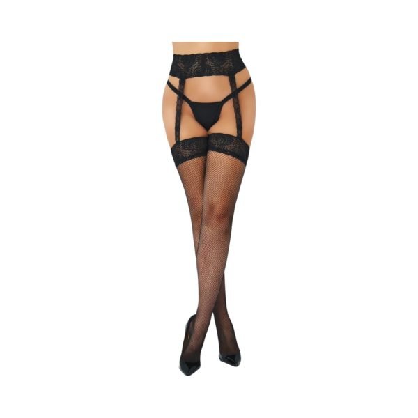 Daring Fishnet Garterbelt Stockings massaažitooted 1 Daring Fishnet Garterbelt Stockings