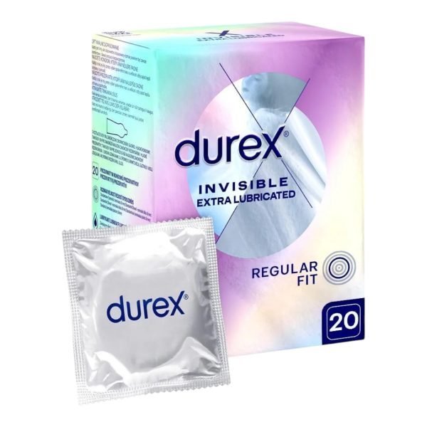 Invisible Extra Lubricated 20 tk. kondoomid 1 Invisible Extra Lubricated 20 tk.