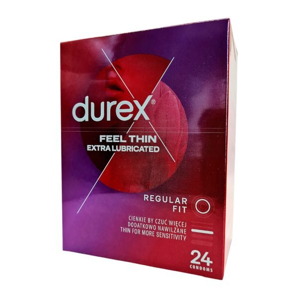 Feel Thin Extra Lubricated 24 tk. kondoomid 1 DUREX Feel Thin Extra Lubricated 24 tk.