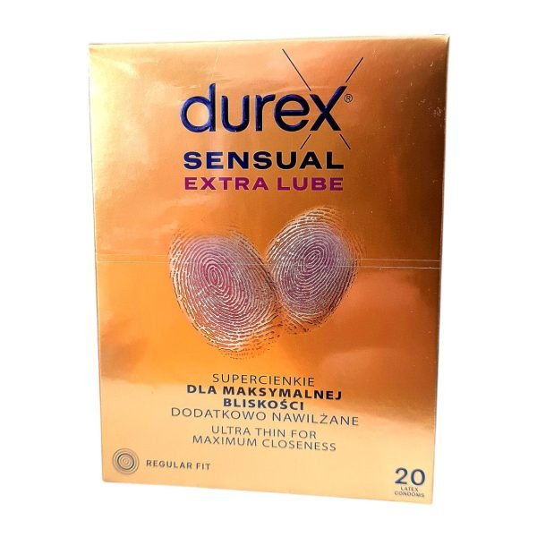 Sensual Extra Lube 20 tk. kondoomid 1 durex Sensual Extra Lube 20 tk.