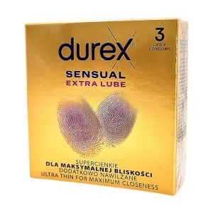 Sensual Extra Lube 3 tk. kondoomid 1 durex Sensual Extra Lube 3 tk.
