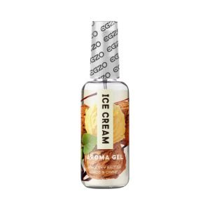 Aroma Gel Ice Cream 50 ml oraalseksiks libestid EGZO Aroma Gel Ice Cream 50 ml – veepõhine maitsestatud orallibesti, vanillijäätise maitsega pudeli esivaade