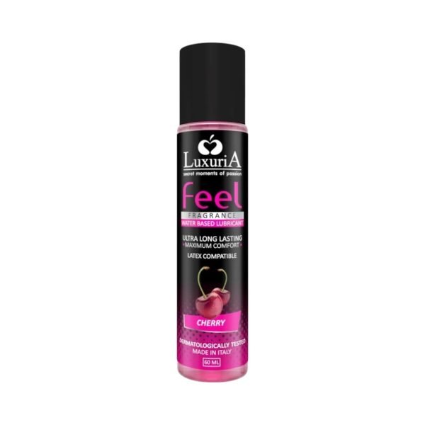 Feel Cherry 60 ml libestid Luxuria Feel Cherry 60 ml – veepõhine maitsestatud orallibesti, kirsi maitsega pudeli esivaade