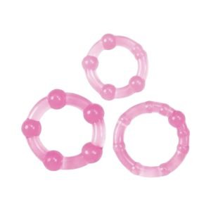 Stud Pink Cock Rings peeniserõngad ja hülsid 1 Toyz4Lovers Stud Pink Cock Rings 3