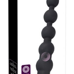 Black Velvets Rechargeable Beads anaalkuulid 1 Black Velvets Rechargeable Beads – vibruojančios analinės granulės