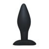 „Didelio dydžio analinis kaištis su aksominiu paviršiumi Black Velvets Silicone Butt Plug“