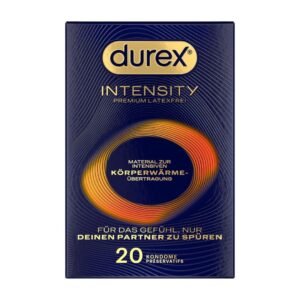 Intensity 20 vnt. tootekataloog 1 Durex Intensity 20 vnt. prezervatyvų dėžutė