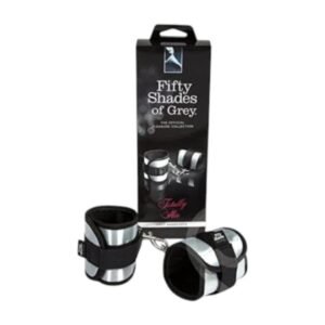 Fifty Shades Of Grey Totally His Soft Handcuffs bdsm ja fetišikaubad 1 Fifty Shades Of Grey Totally His Soft Handcuffs - minkšti sidabriniai BDSM