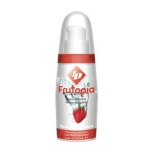 ID Frutopia Strawberry 100 ml 1 ID Frutopia Strawberry 100 ml – braškių skonio lubrikantas