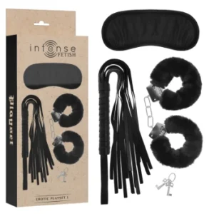 Intense Fetish Erotic Playset 1 bdsm ja fetišikaubad 1 Intense Fetish Erotic Playset 1 – BDSM rinkinys su pančiais ir akių kauke