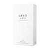 Lelo Hex Original 12 tk. kondoomid 1 LELO HEX Original – prezervatyvų pakuotė su šešiakampiu dizainu iš arti
