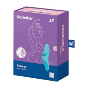 SATISFYER — TEASER FINGER VIBRATOR BLUE LIGHT vibraatorid 1 Satisfyer Teaser Finger Vibrator Blue Light