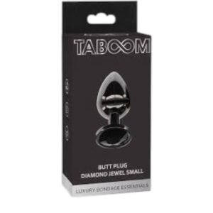 Taboom Butt Plug With Diamond Jewel S Black anaallelud 1 Taboom Butt Plug With Diamond Jewel S Black – juodas analinis plugas su „deimanto“ pagrindu, vaizdas iš arti