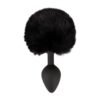 Fluffy Tail Black M – juoda pūkuota roleplay uodegytė