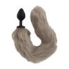 Fluffy Tail Grey plug – minkšta pilka roleplay uodegytė