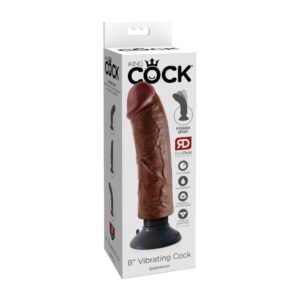 King Cock 8” Vibrating Cock dildod, fallod 1 King Cock 8'' Vibrating Cock